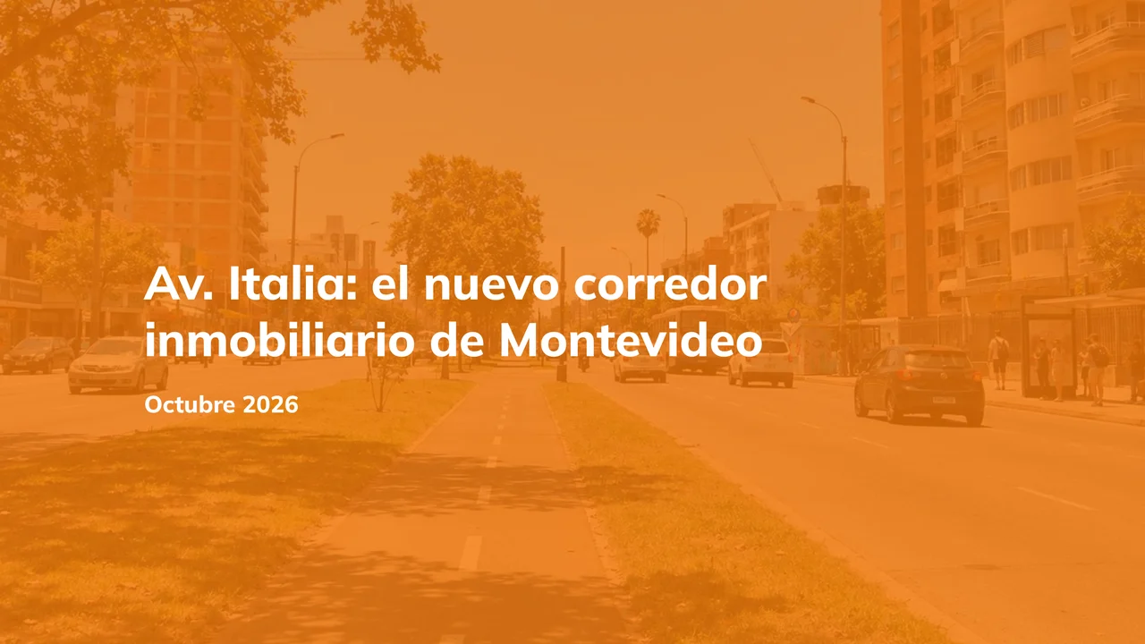 Av. Italia: el nuevo corredor inmobiliario de Montevideo, informe InfoCasas octubre 2026